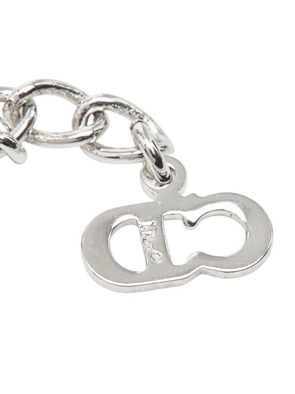 Dior Cat Motif Chain Bracelet Silver Metal - Picture 5 of 7